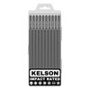 KELSON 10pcs PH3 150mm Phillips 3 Impact Rated Screwdriver Bits with Storage Case 1/4" Universal