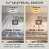 Low Profile Ceiling Fans with Light and Remote,19.7In Modern Bladeless Ceiling F