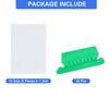 sourcing map Hanging File Folder Tabs, 2 Inch Insertable Tabs and Inserts Plastic Clear File Organizer Labels Filing for Folder Quick Identification, Green, 50 Pcs