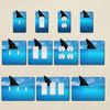 Off The Wall Plates - Shark Fin Decorative Acrylic Electrical Cover - Single Light Switch