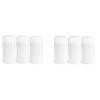 Deodorant Container - Empty - 2.65 Ounce - Twist-Up Refillable Plastic Tube for DIY Deodorants - Cosmetic Crafts - Pack of 6 – Oval Cap- By Natural Farms