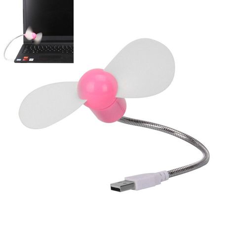 New Portable Flexible USB Mini Cooling Fan Cooler For Laptop Desktop Pink