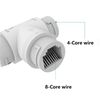 PoE Splitter Combiner for Security Camera Cable,2-in-1 POE Splitter Network Cable Connector