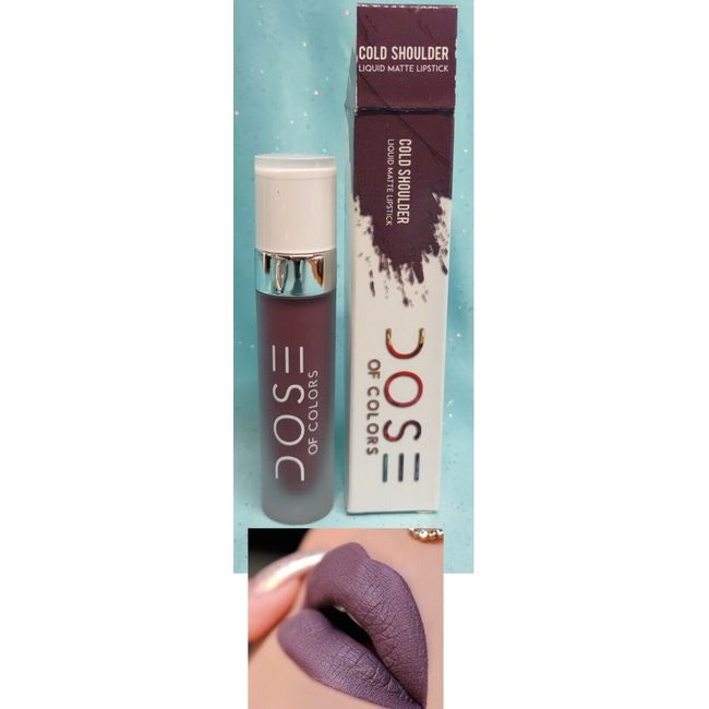 Dose of Colors LIQUID MATTE LIPSTICK Lip Color COLD SHOULDER Purple .16oz NEW!!!