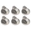 Gas Stove Knob 6 Pcs Cooker knobs Replacement Cooker Knobs 6MM Universal Cooker Replacement Knobs Multipurpose for Kitchen Cooktop, Gas Stove & Various Ovens, Precise Temperature Control