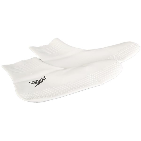 Speedo Unisex Latex Sock | Pool ESentials, White Black, XL