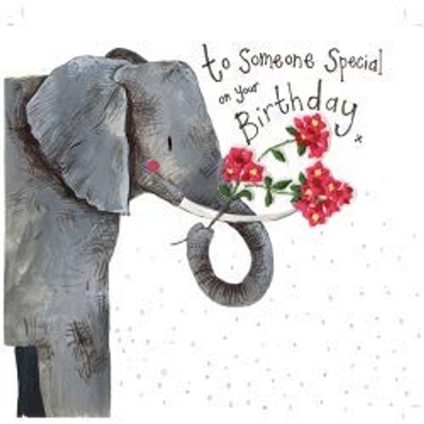 Alex Clark Elephant Someone Special Birthday Card