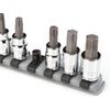 TEKTON 3/8 Inch Drive x 18 Socket Rail, 20 Clips (Gray) (20-Tool), Gray 