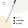 uni-ball one Retractable Gel Pens, Medium Point (0.7mm), Black Ink, 5 Pack