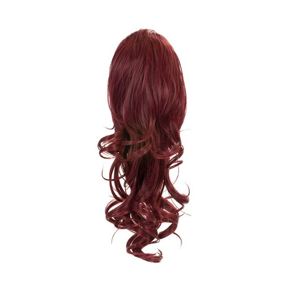 Blossom Drawstring Ponytail (Burgundy)
