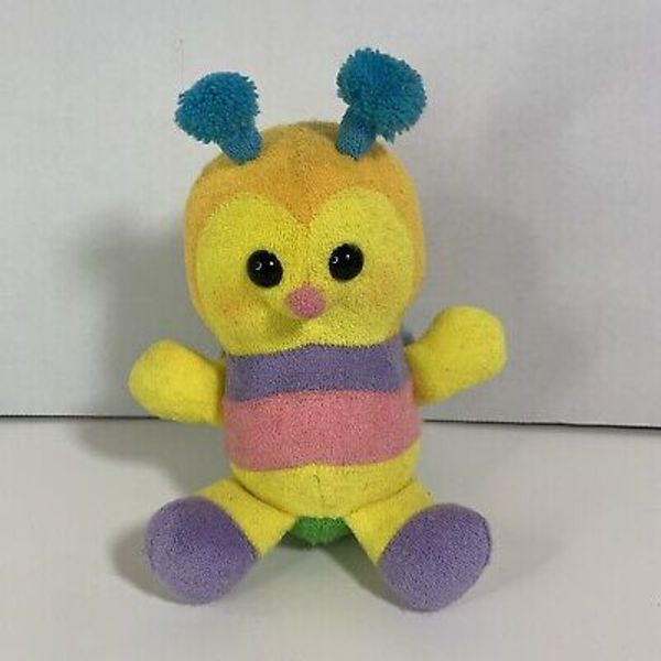 Vintage 1987 Avon Rainbow Bumblee Babee 6" plush stuffed animal