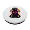 Retro Sunset Sunglasses Flat-Coated Retriever Flatcoat PopSockets Standard PopGrip