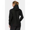 Helly Hansen Women's Seven J Waterproof Windproof Breathable Rain Coat Jacket, 990 Black, Large