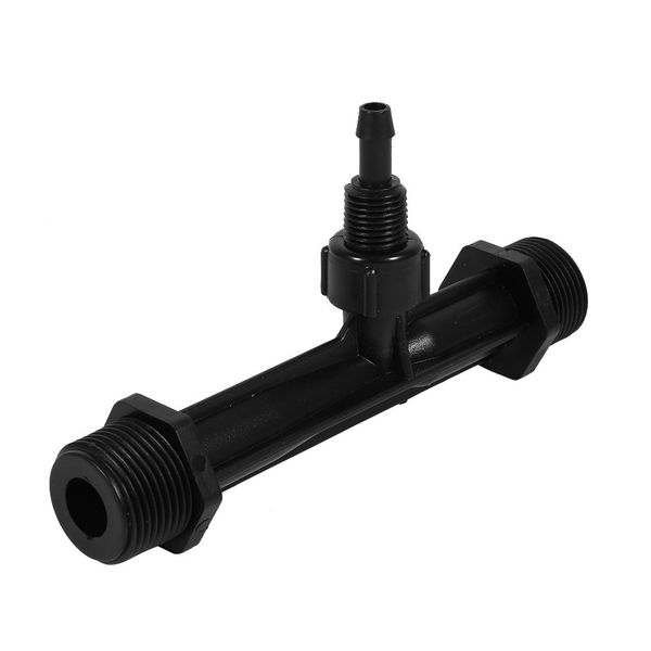 Venturi Fertiliser Injector 1/2 3/4 / 1 Inch Venturi Fertiliser Mixer Injectors Agriculture Irrigation Pipe Irrigation Pipe Fertiliser Mixer Injector Agriculture Tool Plastic Black [G3/4 6]