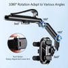 Universal 1080° Car Cell Phone Holder Rotatable & Retractable Sun Visor Mount US