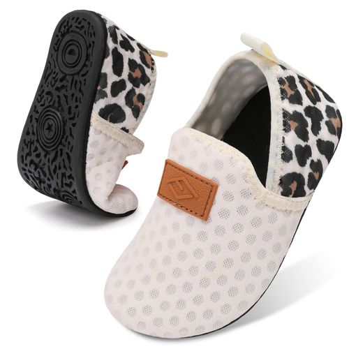 Baby Girl Slipper Socks Swim Pool Water Shoes Toddler Girls Boy Barefoot Shoes Summer Beach Swim Aqua Water Shoes Beige Size 4.5-5.5