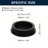 uxcell 2pcs Black Plug Hole 60-61.5mm/2.36-2.42" Hole Applicable Rubber Button Plug