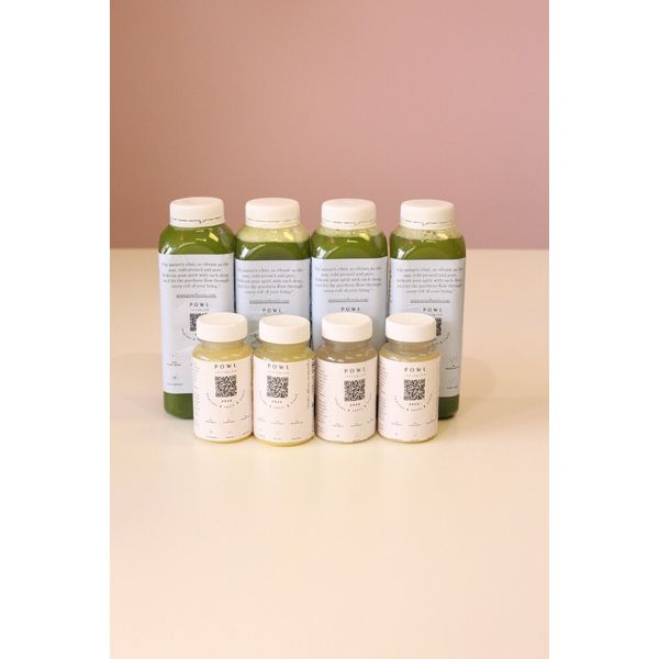 Greenish Cold Pressed Juice Detox Cleanse (4Greenish + 4Ginger Shots)