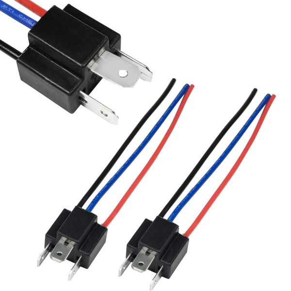 HUIQIAODS 9003 HB2 H4 Headlight Socket Plug Male Wire Harness Cable Connector