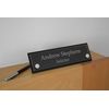 Modern Custom Engraved Acrylic Desk Nameplate with Standoffs