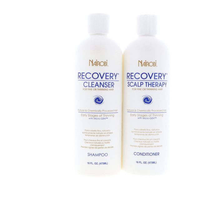 Nairobi Recovery Cleanser Shampoo + Scalp Therapy Conditioner "SET" 16oz.Each