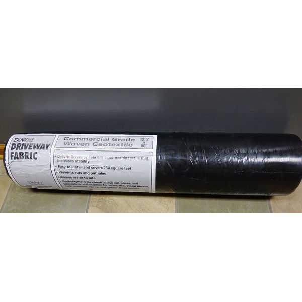 DEWITT DRIVEWAY GEOTEXTILE FABRIC WOVEN 12.5 FT X 60 FT