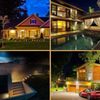 Wide Angle Flood Lights with Motion Sensor & Solar Power i182 LEDs 2500Lm 2-Pack