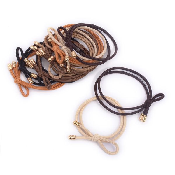BIANHUAN Hair Elastics, Stylish, Hair Accessories, Ribbon, Simple, Mature Rubber, Kids, Bundled Hair, Hair Accessories, Gift, Commuting, Set of 12