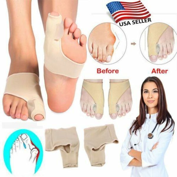 4Pcs Bunion Corrector Orthopedic Straightener Adjuster Brace Foot Toe Separator