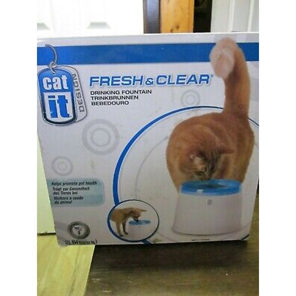 CAT IT FRESH & CLEAR DOG & CAT PET DRINKING FOUNTAIN