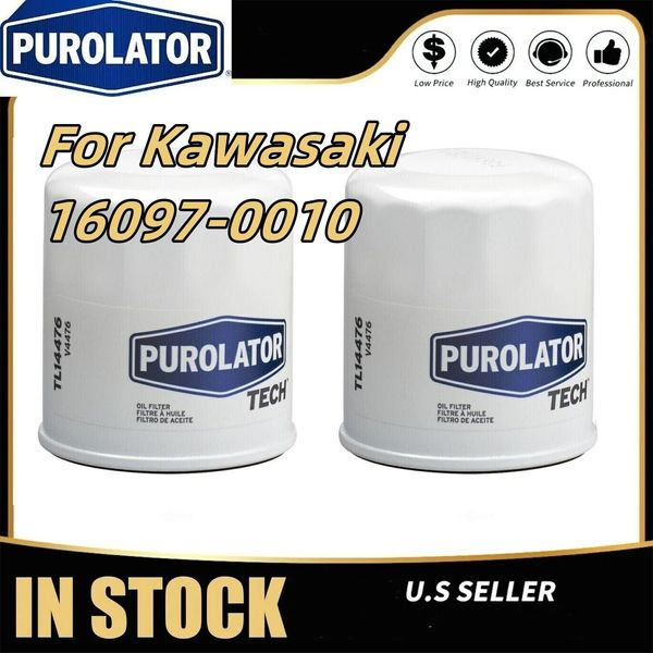 2 Pack PUROLATOR Replace Kawasaki OEM Replacement Oil Filter 16097-0010