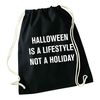 Flox Creative Black Drawstring Bag Halloween Lifestyle Not Holliday
