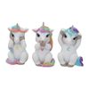 Nemesis Now Three Wise Cutiecorns Figurine Set,White,9.5cm