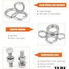 TERF® M16 Square Section Spring Washer M16 (16mm) Steel Split Lock Spring Washer - Pack of 25