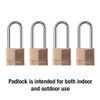 Master Lock 140QLH Solid Lock, Brass, Silver, 4 Pack