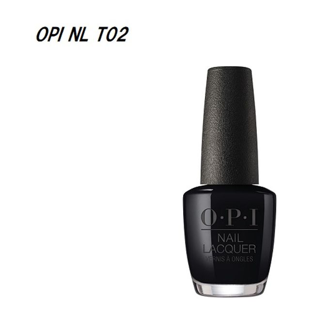 OPI Nail Color NL T02 15ml Black Onyx Manicure Nail Artist Self Nail Nail Polish Nail Lacquer Nail Goods Nail Black Black New