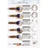 Frepice Makeup Brushes, Set of 10, Powder Brush, Concealer Brush, Makeup Brush Holder, Makeup / Howlite