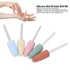 Nail Art Silicone Polisher, Grinder Drill Bit Manicure Smoothing Clean Electric Bits Head Pedicure Nails File Cuticle Grinding Trimming Machine Grinders Tools for DIY Beginners Manicurists 5pcs