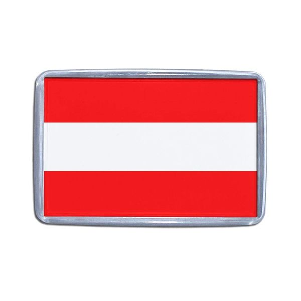 Austria Flag - Small Plastic Fridge Magnet