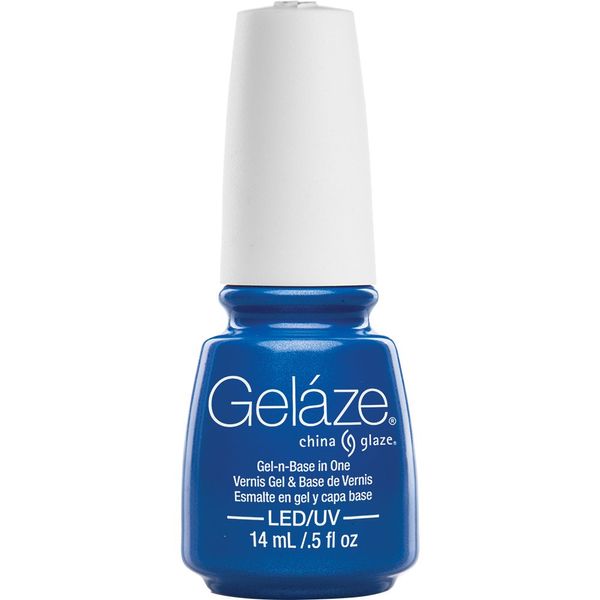 Gelaze Gel-N-Base Polish, Splish Splash, 0.5 Fluid Ounce