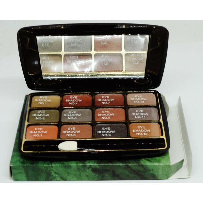 B&R Matted Best Lasting Eyeshadow Palette 12 Shades In Mirror Compact #3151 NIB