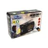 Black Bluetooth AM/FM/SW 9CH Radio W/ Flashlight USB/TF MP3 Portable Speaker