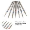 Nail Drill Bits Set, 6pcs/set for Removing Acrylic Nails Gel Cuticle[03]