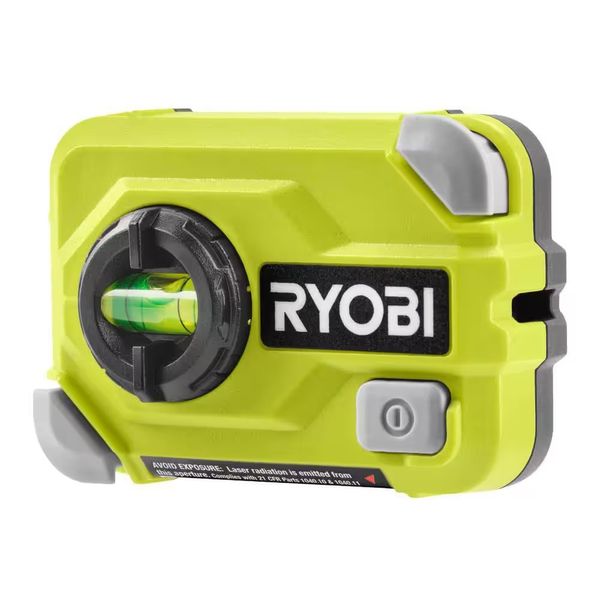 NEW Compact Red Laser Level 15ft Range Push Pins for Wall Mounting Hands Free