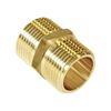 1/2" Brass Threaded Hexagon Nipple - Pack of 2
