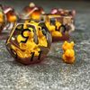 Sage's Baby Squirrel Familiar Resin Polyhedral Dice Set