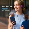 JVC HAS160V Flats Lightweight Folding Headphones On Ear Violet
