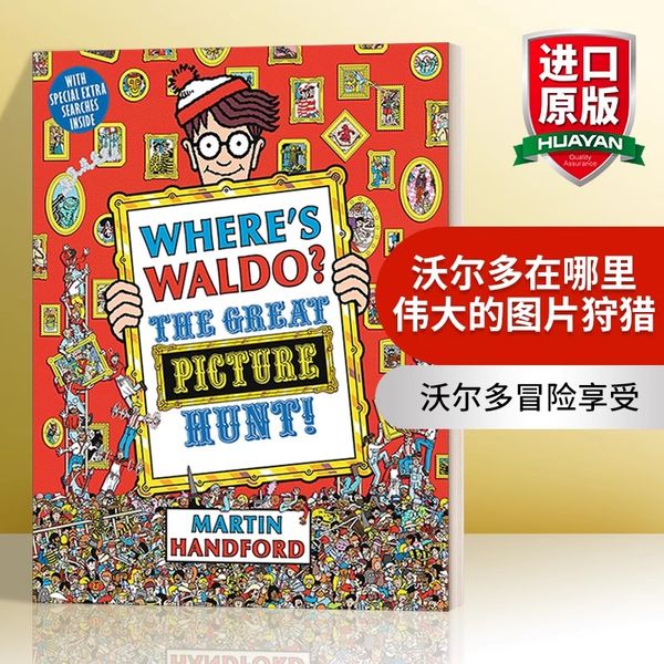 英文原版 Where's Waldo? The Great Picture Hunt! 沃尔多在哪里?伟大图片搜寻! 儿童游戏活动书 英文版 进口英语原版书籍