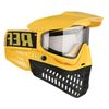 JT Spectra Proflex Thermal Paintball Goggle Mask w/PBB Barrel Plug - Referee Yellow Black
