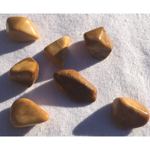 Yellow Jasper Crystal Gemstone Tumbled Stone - 1 Pc